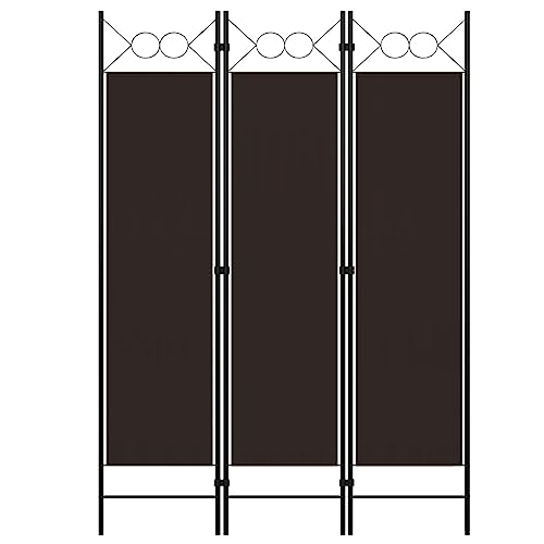 Myheimly 3-TLG. Raumteiler Klappbar Freistehend Trennwand Paravent Umkleide Sichtschutz Spanische Wand Raumtrenner Braun 120 x 180 cm von Myheimly