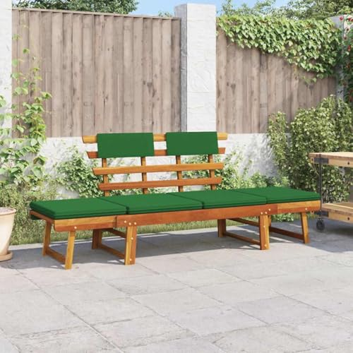 Myheimly Akazienholz Massiv Gartenbank 2-in-1 Sonnenliege Gartenliege Holzbank Sitzbank Tagesbett Gartenbett Liege Relaxliege Bank 190cm Braun und Grün Myheimly Akazienholz Massiv Gartenbank 2-in-1 Sonnenliege Gartenliege Holzbank Sitzbank Tagesbett Gartenbett Liege Relaxliege Bank 190cm Braun und Grün von Myheimly