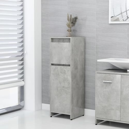Myheimly Badezimmerschrank mit 2 Fächern 1 Schublade 1 Tür Midischrank Badschrank Badregal Badmöbel Schrank Badezimmer Regal Betongrau 30x30x95 cm Holzwerkstoff Myheimly Badezimmerschrank mit 2 Fächern 1 Schublade 1 Tür Midischrank Badschrank Badregal Badmöbel Schrank Badezimmer Regal Betongrau 30x30x95 cm Holzwerkstoff von Myheimly