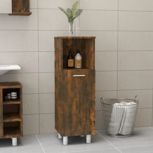 Myheimly Badschrank Räuchereiche 30x30x95 cm Holzwerkstoff von Myheimly