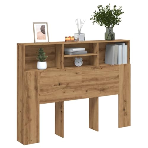 Myheimly Bett Kopfteil mit Ablagen Kopfteil Regal Wand Kopfteil Bücherregal Kopfteil Betthaupt Bettkopfteil Schlafzimmer Eiche handwerklich,140 x 19 x 103.5 cm Myheimly Bett Kopfteil mit Ablagen Kopfteil Regal Wand Kopfteil Bücherregal Kopfteil Betthaupt Bettkopfteil Schlafzimmer Eiche handwerklich,140 x 19 x 103.5 cm von Myheimly