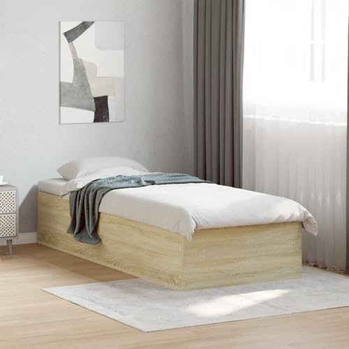 Myheimly Bettgestell ohne Matratze Sonoma-Eiche 75x190 cm Holzwerkstoff Myheimly Bettgestell ohne Matratze Sonoma-Eiche 75x190 cm Holzwerkstoff von Myheimly