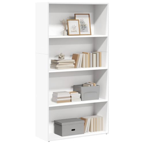 Myheimly Bücherregal Standregal Aktenregal Wandregal Raumteiler Regal Raumtrenner Büroregal Mehrzweckregal Weiß 80x30x152 cm Holzwerkstoff Myheimly Bücherregal Standregal Aktenregal Wandregal Raumteiler Regal Raumtrenner Büroregal Mehrzweckregal Weiß 80x30x152 cm Holzwerkstoff von Myheimly