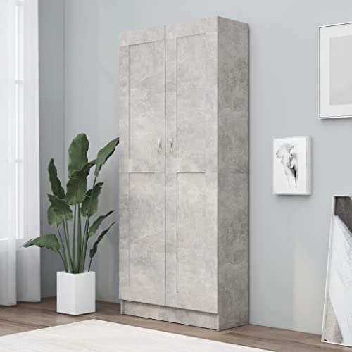 Myheimly Bücherschrank Betongrau 82,5x30,5x185,5 cm Holzwerkstoff Myheimly Bücherschrank Betongrau 82,5x30,5x185,5 cm Holzwerkstoff von Myheimly