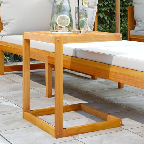 Myheimly C-Tisch 42x40x50 cm Massivholz Akazie von Myheimly