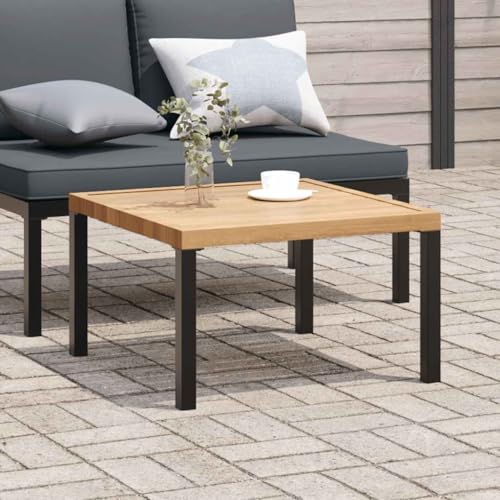 Myheimly Garten-Couchtisch Schwarz 65x65x40 cm Aluminium von Myheimly
