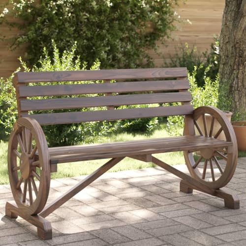 Myheimly Gartenbank 2-Sitzer Massivholz Tanne Dunkelbraun 2-Sitzer von Myheimly