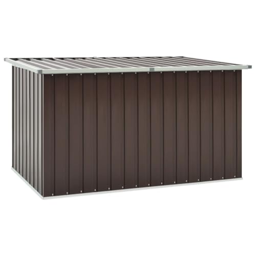 Myheimly Gartenbox Auflagenbox Kissenbox Aufbewahrungsbox Truhe Box Gartenmöbel Gartenkasten Gartentruhe Werkzeugkasten Braun,171 x 99 x 93 cm von Myheimly