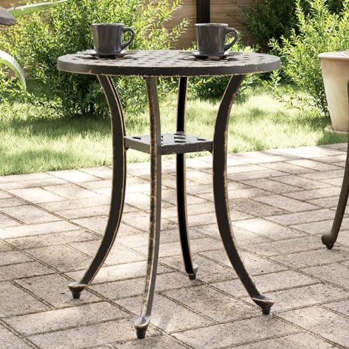 Myheimly Gartentisch Bronzen Ø48x53 cm Aluminiumguss Myheimly Gartentisch Bronzen Ø48x53 cm Aluminiumguss von Myheimly