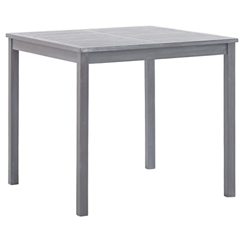 Myheimly Gartentisch Grau 80x80x74 cm Massivholz Akazie von Myheimly
