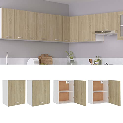 Myheimly Hängeschränke 2 STK. Sonoma-Eiche 50x31x60 cm Holzwerkstoff Küchenschrank Küchenzeile Küchenmöbel Unterschrank Küchenunterschrank Schrank Myheimly Hängeschränke 2 STK. Sonoma-Eiche 50x31x60 cm Holzwerkstoff Küchenschrank Küchenzeile Küchenmöbel Unterschrank Küchenunterschrank Schrank von Myheimly