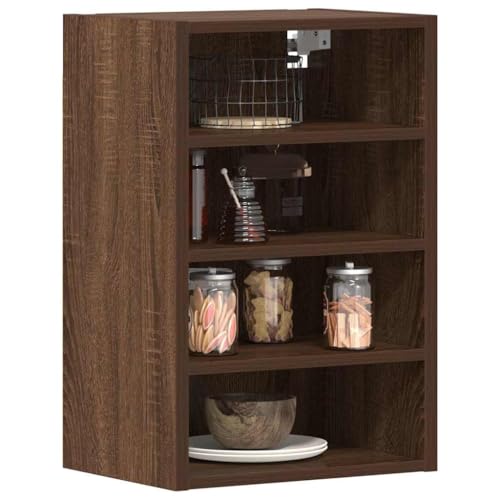 Myheimly Hängeschrank Braun Eichen-Optik 40x29,5x60 cm Holzwerkstoff Küchenschrank Küchenzeile Küchenmöbel Unterschrank Küchenunterschrank Schrank von Myheimly