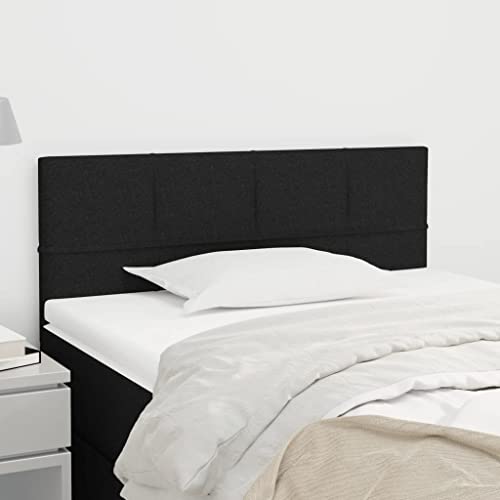 Myheimly Kopfteil, Bettkopfteil mit Holzbeinen, Höhenverstellbar Polsterkopfteil für Bett, Betthaupt Bettzubehör Schlafzimmer Schwarz 100x5x78/88 cm Stoff Modell Niedrig Myheimly Kopfteil, Bettkopfteil mit Holzbeinen, Höhenverstellbar Polsterkopfteil für Bett, Betthaupt Bettzubehör Schlafzimmer Schwarz 100x5x78/88 cm Stoff Modell Niedrig von Myheimly