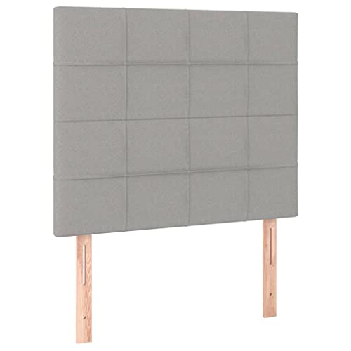 Myheimly Kopfteil Bettkopfteil mit Holzbeinen, Höhenverstellbar Polsterkopfteil für Bett, Betthaupt Bettzubehör Schlafzimmere 2 STK. Hellgrau 90x5x78/88 cm Stoff Hoch Myheimly Kopfteil Bettkopfteil mit Holzbeinen, Höhenverstellbar Polsterkopfteil für Bett, Betthaupt Bettzubehör Schlafzimmere 2 STK. Hellgrau 90x5x78/88 cm Stoff Hoch von Myheimly