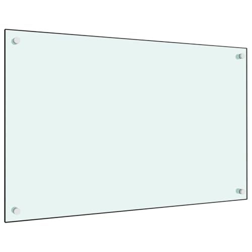 Myheimly Küchenrückwand Spritzschutz Fliesenspiegel Glasplatte Rückwand Herdspritzschutz Wandschutz Herd Küche Hartglas Weiß,80 x 50 cm Myheimly Küchenrückwand Spritzschutz Fliesenspiegel Glasplatte Rückwand Herdspritzschutz Wandschutz Herd Küche Hartglas Weiß,80 x 50 cm von Myheimly