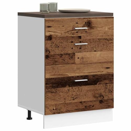 Myheimly Küchenunterschrank Altholz-Optik Holzwerkstoff Küchenschrank Küchenzeile Küchenmöbel Unterschrank Küchenunterschrank Schrank Myheimly Küchenunterschrank Altholz-Optik Holzwerkstoff Küchenschrank Küchenzeile Küchenmöbel Unterschrank Küchenunterschrank Schrank von Myheimly