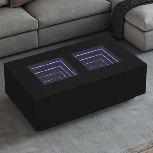 Myheimly LED Couchtisch, Beistelltisch mit LED-Infinity-Spiegel, Kaffeetisch Sofatisch für Wohnzimmer, Wohnzimmertisch,Holzwerkstoff Couchtisch Schwarz,116 x 69 x 40 cm Myheimly LED Couchtisch, Beistelltisch mit LED-Infinity-Spiegel, Kaffeetisch Sofatisch für Wohnzimmer, Wohnzimmertisch,Holzwerkstoff Couchtisch Schwarz,116 x 69 x 40 cm von Myheimly