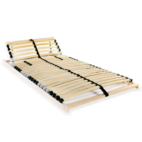 Myheimly Lattenrost mit 28 Latten 7 Zonen，Lattenrahmen Bettrost Holzlatten Kopfteilverstellung (manuell),70 x 200 cm von Myheimly