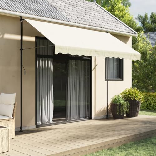 Myheimly Markise, Klemmmarkise Einziehbar, Sonnenmarkise für Balkon Garten Terrasse, Balkonmarkise Einstellbare Höhe,Creme,300 x 150 cm Myheimly Markise, Klemmmarkise Einziehbar, Sonnenmarkise für Balkon Garten Terrasse, Balkonmarkise Einstellbare Höhe,Creme,300 x 150 cm von Myheimly