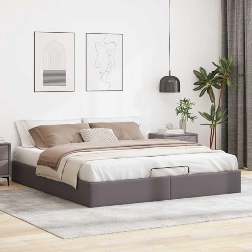 Myheimly Ottoman-Bett ohne Matratze,Kunstleder Bett,Bettgestell,Ottoman-BettBett für Schlafzimmer,Grau,180 x 200 cm Myheimly Ottoman-Bett ohne Matratze,Kunstleder Bett,Bettgestell,Ottoman-BettBett für Schlafzimmer,Grau,180 x 200 cm von Myheimly