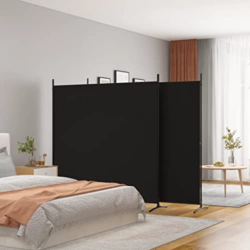 Myheimly Paravent,Raumtrenner Raumteiler Trennwand Umkleide Sichtschutz Spanische Wand Wohnzimmer Schlafzimmer Schwarz,525 x 180 cm Myheimly Paravent,Raumtrenner Raumteiler Trennwand Umkleide Sichtschutz Spanische Wand Wohnzimmer Schlafzimmer Schwarz,525 x 180 cm von Myheimly