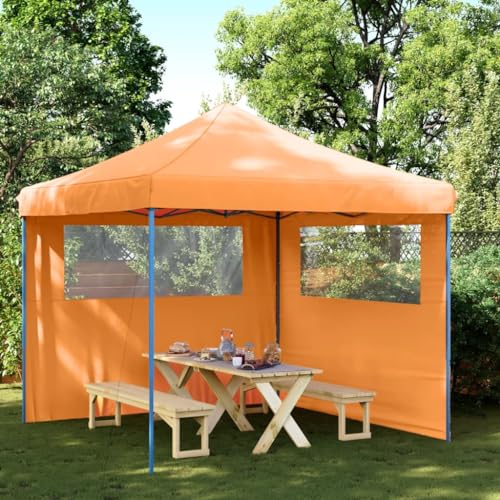 Myheimly Partyzelt Faltbar Pop-Up mit 2 Seitenteilen Orange Myheimly Partyzelt Faltbar Pop-Up mit 2 Seitenteilen Orange von Myheimly