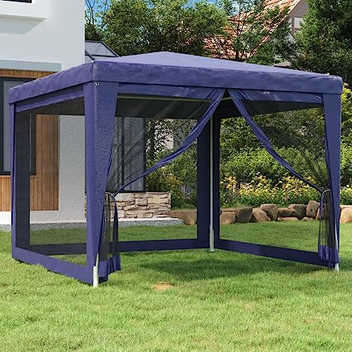 Myheimly Partyzelt mit 4 Mesh-Seitenwänden Blau 3x3 m HDPE Gartenzelt Festzelt Pavillon Zelt Gartenpavillon Gazebo Gartenlaube Bierzelt Faltzelt Camping Myheimly Partyzelt mit 4 Mesh-Seitenwänden Blau 3x3 m HDPE Gartenzelt Festzelt Pavillon Zelt Gartenpavillon Gazebo Gartenlaube Bierzelt Faltzelt Camping von Myheimly