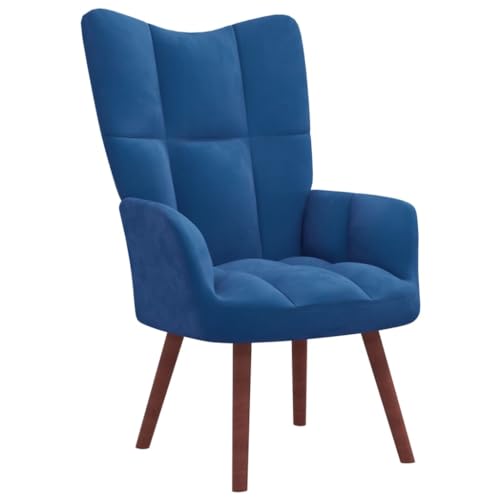Myheimly Relaxsessel mit Hocker,Sessel mit Stahlrahmen Holzbeinen,Relaxstuhl Polsterstuhl mit Armlehne,Fernsehsessel Polstersessel Wohnzimmer,Modern Samt Sessel Blau,Ohne Fußablage Myheimly Relaxsessel mit Hocker,Sessel mit Stahlrahmen Holzbeinen,Relaxstuhl Polsterstuhl mit Armlehne,Fernsehsessel Polstersessel Wohnzimmer,Modern Samt Sessel Blau,Ohne Fußablage von Myheimly