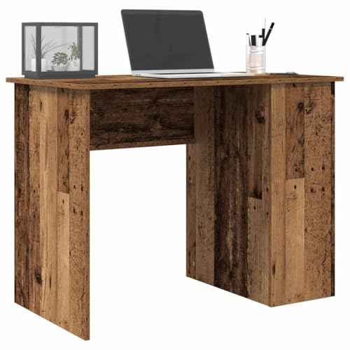 Myheimly Schreibtisch 100x55x75 cm Holzwerkstoff Kompakter Computer-Schreibtisch Altholz von Myheimly