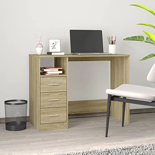 Myheimly Schreibtisch 102x76x50 cm Holzwerkstoff, Bürotisch, Tisch, PC-Tisch, Computertisch, Laptoptisch, Arbeitstisch, Studiertisch Sonoma Eiche Myheimly Schreibtisch 102x76x50 cm Holzwerkstoff, Bürotisch, Tisch, PC-Tisch, Computertisch, Laptoptisch, Arbeitstisch, Studiertisch Sonoma Eiche von Myheimly