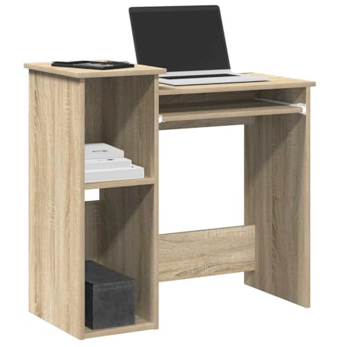 Myheimly Schreibtisch mit Regalen 84x40x78 cm Holzwerkstoff, Bürotisch, Tisch, PC-Tisch, Computertisch, Laptoptisch, Arbeitstisch, Büromöbel Sonoma Eiche Myheimly Schreibtisch mit Regalen 84x40x78 cm Holzwerkstoff, Bürotisch, Tisch, PC-Tisch, Computertisch, Laptoptisch, Arbeitstisch, Büromöbel Sonoma Eiche von Myheimly