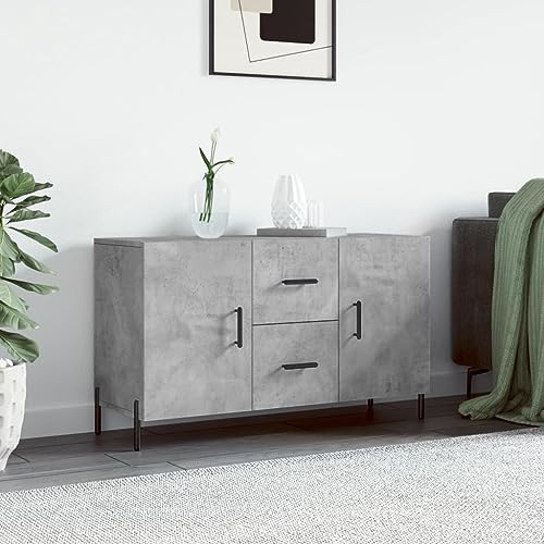 Myheimly Sideboard, Kommode mit viel Stauraum, Mehrzweckschrank Anrichte für Wohnzimmer, Schrank Beistellschrank Metallbeine,Modern,HolzwerkstoffBetongrau Myheimly Sideboard, Kommode mit viel Stauraum, Mehrzweckschrank Anrichte für Wohnzimmer, Schrank Beistellschrank Metallbeine,Modern,HolzwerkstoffBetongrau von Myheimly