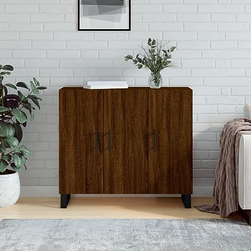Myheimly Sideboard 90x34x80 cm Holzwerkstoff,Holzwerkstoff SideboardBraune Eiche Myheimly Sideboard 90x34x80 cm Holzwerkstoff,Holzwerkstoff SideboardBraune Eiche von Myheimly