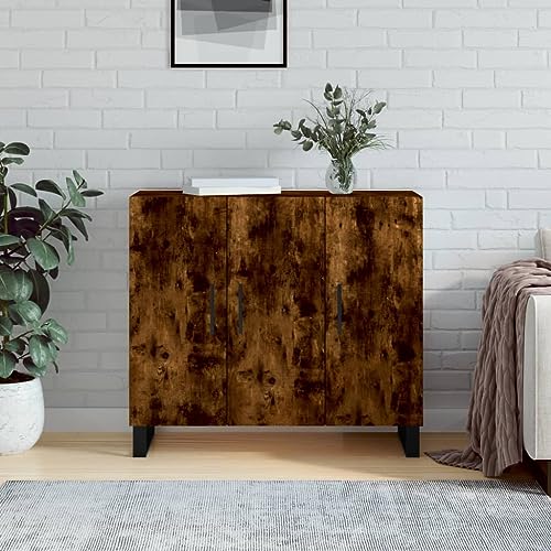 Myheimly Sideboard 90x34x80 cm Holzwerkstoff,Holzwerkstoff SideboardRäuchereiche Myheimly Sideboard 90x34x80 cm Holzwerkstoff,Holzwerkstoff SideboardRäuchereiche von Myheimly
