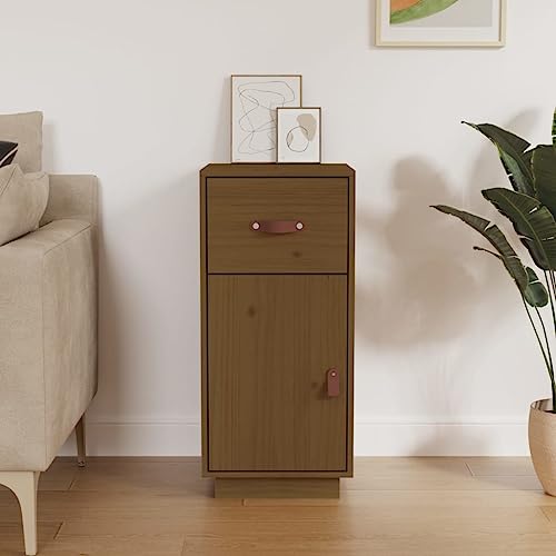 Myheimly Sideboard Schrank Anrichte Beistellschrank Kommode Mehrzweckschrank Standschrank Wohnzimmerschrank 34x40x75cm Massivholz Kiefer,Honigbraun Myheimly Sideboard Schrank Anrichte Beistellschrank Kommode Mehrzweckschrank Standschrank Wohnzimmerschrank 34x40x75cm Massivholz Kiefer,Honigbraun von Myheimly
