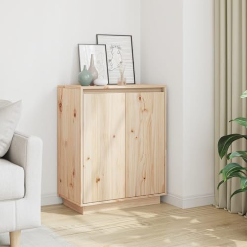 Myheimly Sideboard mit Türen Kommode Anrichte Schrank Beistellschrank Mehrzweckschrank Standschrank Holzschrank 60x34x75cm Massivholz Kiefer Natur Myheimly Sideboard mit Türen Kommode Anrichte Schrank Beistellschrank Mehrzweckschrank Standschrank Holzschrank 60x34x75cm Massivholz Kiefer Natur von Myheimly