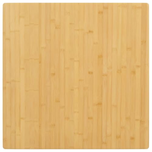Myheimly Tischplatte, Ersatztischplatte für Couchtisch Beistelltisch Bartisch, Esstischplatte mit lackierter Oberfläche, Couchtischplatte Bambustischplatte, Bambus 70 x 70 x 1.5 cm von Myheimly