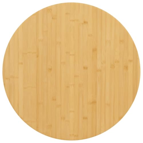 Myheimly Tischplatte, Ersatztischplatte für Couchtisch Beistelltisch Bartisch, Esstischplatte mit lackierter Oberfläche, Couchtischplatte Bambustischplatte, Bambus Ø 60 x 4 cm Myheimly Tischplatte, Ersatztischplatte für Couchtisch Beistelltisch Bartisch, Esstischplatte mit lackierter Oberfläche, Couchtischplatte Bambustischplatte, Bambus Ø 60 x 4 cm von Myheimly