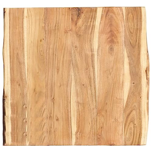 Myheimly Tischplatte Baumkante Massivholzplatte Massivholz Akazie 58x(50-60) x3,8 cm von Myheimly