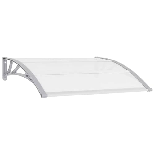 Myheimly Türvordach Haustürdach Überdachung Türdach Pultvordach Vordach Haustür Tür Dach Haustürvordach PC Aluminiumleisten Türvordach Grau und Transparent,120 x 100 cm Myheimly Türvordach Haustürdach Überdachung Türdach Pultvordach Vordach Haustür Tür Dach Haustürvordach PC Aluminiumleisten Türvordach Grau und Transparent,120 x 100 cm von Myheimly