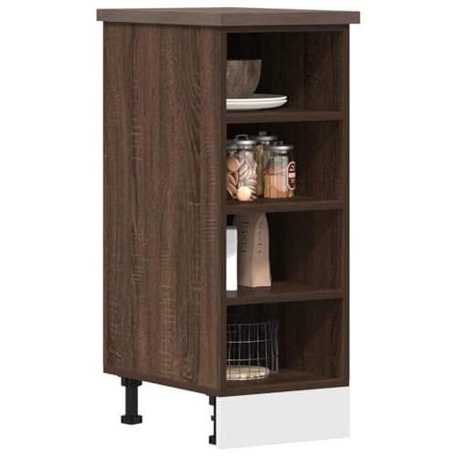 Myheimly Unterschrank Braun Eichen-Optik 30x44,5x81,5 cm Holzwerkstoff Küchenschrank Küchenzeile Küchenmöbel Unterschrank Küchenunterschrank Schrank von Myheimly