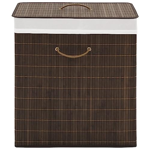 Myheimly Wäschekorb Wäschesammler Wäschebox Wäschetonne Wäschesack Wäschetruhe Wäschebehälter aus Bambus Rechteckig Dunkelbraun Myheimly Wäschekorb Wäschesammler Wäschebox Wäschetonne Wäschesack Wäschetruhe Wäschebehälter aus Bambus Rechteckig Dunkelbraun von Myheimly