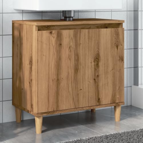 Myheimly Waschbeckenunterschrank,Badschrank mit Stauraum,Waschtisch Unterschrank mit Holzbeinen,Schrank Badunterschrank Badmöbel,Holzwerkstoff WaschbeckenunterschrankEiche handwerklich Myheimly Waschbeckenunterschrank,Badschrank mit Stauraum,Waschtisch Unterschrank mit Holzbeinen,Schrank Badunterschrank Badmöbel,Holzwerkstoff WaschbeckenunterschrankEiche handwerklich von Myheimly