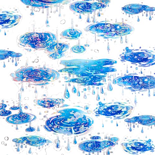Laser Silber Muschel Licht Wassertropfen Ripples Scrapbook Stickers Scrapbook Zubehör Blau Waterdrop Bullet Journal Sticker Aesthetic Water Droplet Welle Scrapbooking Sticker Set Journaling Zubehör Laser Silber Muschel Licht Wassertropfen Ripples Scrapbook Stickers Scrapbook Zubehör Blau Waterdrop Bullet Journal Sticker Aesthetic Water Droplet Welle Scrapbooking Sticker Set Journaling Zubehör von Myhiju