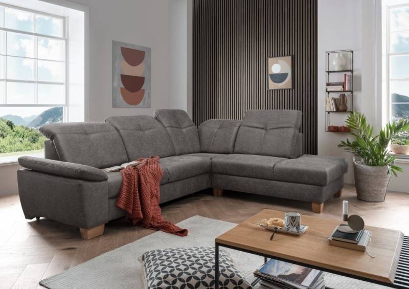 Myhomelando Ecksofa Manhattan, mit Schlaffunktion, Bettkasten, verstellbarer Armlehne, Kopflehnenfunktion von Myhomelando