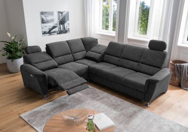 Myhomelando Ecksofa Paris, Federkern, Schlaffunktion, USB-Anschluss, Elektronische Relaxfunktion von Myhomelando