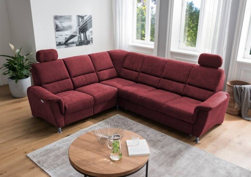 Myhomelando Ecksofa Paris, Federkern, Schlaffunktion, USB-Anschluss, Elektronische Relaxfunktion von Myhomelando