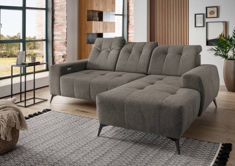 Myhomelando Ecksofa Summer Corto, mit Elektrofunktion & verstellbaren Kopflehnen, Corto-Stoff von Myhomelando