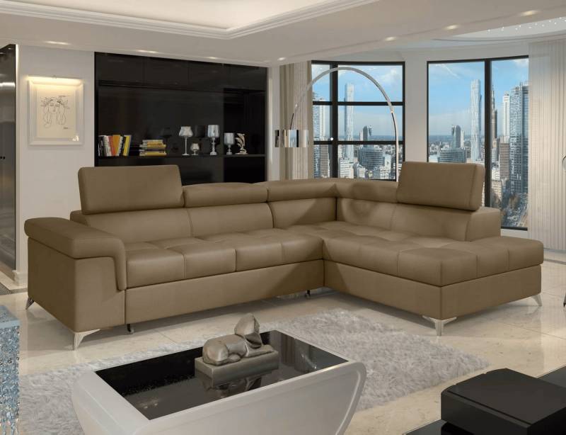 Myhomelando Ecksofa Verendio, mit Schlaffunktion & Bettkasten, verstellbare Kopflehnen von Myhomelando