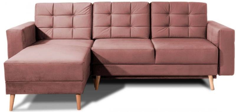 Myhomelando Ecksofa Visgard, mit Schlaffunktion und beidseitig montierbar von Myhomelando